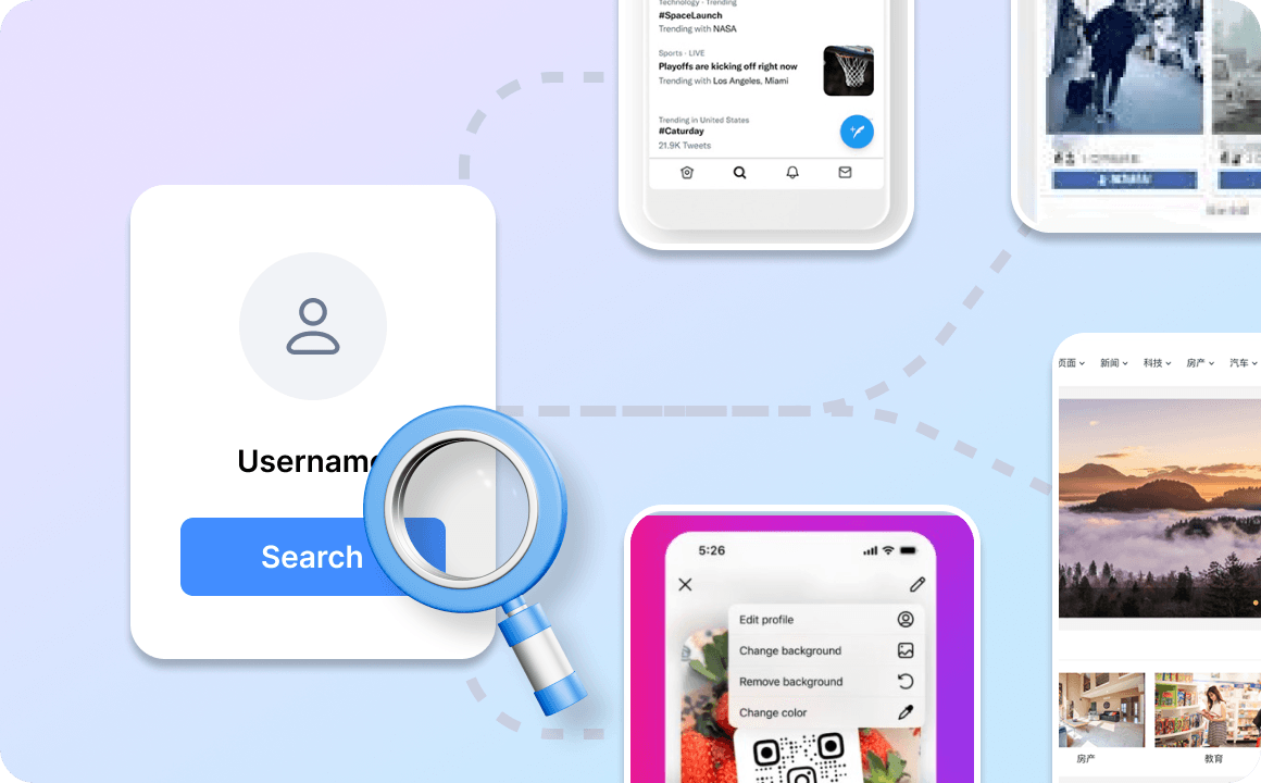 Deep Username Search Across Social Media
